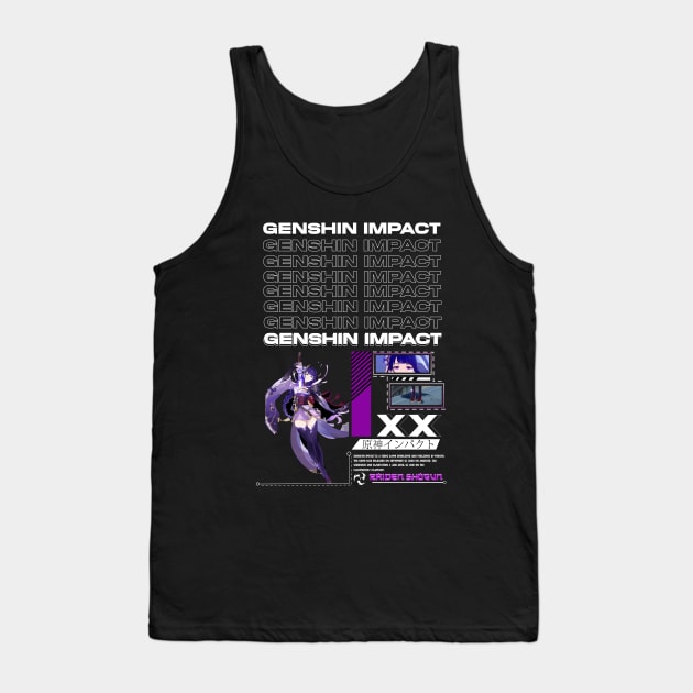 Raiden Shogun - Ghenshin Impact Tank Top by Araki Shop